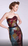 MNM Couture N0590 strapless gown with detachable puff sleeves. | Couture Shop LA