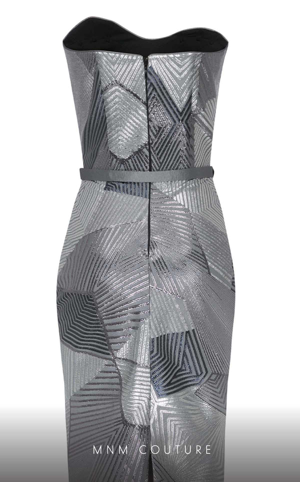 MNM Couture N0590 strapless gown with detachable puff sleeves. | Couture Shop LA