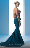 MNM Couture N0616 embroidered mermaid gown with corset.