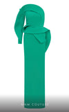 MNM Couture N0618 one-sided off-shoulder gown with draped detailing. | Couture Shop LA