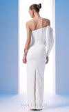 MNM Couture N0618 one-sided off-shoulder gown with draped detailing. | Couture Shop LA