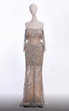GLAM by MNM Couture S7155 strapless gown with structured design for timeless sophistication | Couture Shop LA