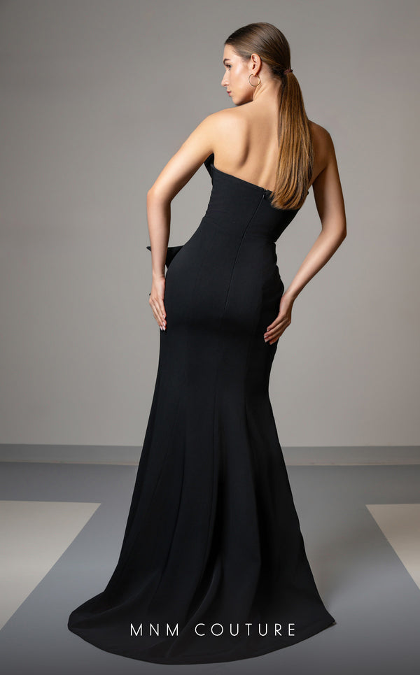 MNM Couture V02031 sleeveless mermaid gown with rhinestone embellishments. | Couture Shop LA
