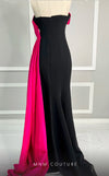 MNM Couture V07378 sleeveless mermaid gown with draped detailing. | Couture Shop LA