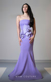 MNM Couture V07456 sleeveless mermaid gown with floral details. | Couture Shop LA
