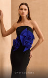MNM Couture V07456 sleeveless mermaid gown with floral details. | Couture Shop LA