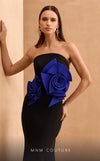MNM Couture V07456 sleeveless mermaid gown with floral details. | Couture Shop LA