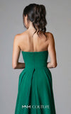 Luxury MNM Couture V07539 asymmetrical embroidered gown with capes. | Couture Shop LA