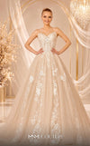 MNM Couture W2103 princess ball gown with tulle, lace appliques, and beaded accents. | Couture Shop LA