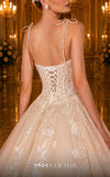 MNM Couture W2103 princess ball gown with tulle, lace appliques, and beaded accents. | Couture Shop LA