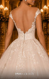 MNM Couture W2110 drop-shoulder princess gown with lace and bead embellishments. | Couture Shop LA