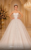MNM Couture W2115 sweetheart corset princess gown with tulle and lace details. | Couture Shop LA