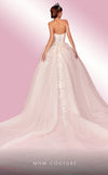 MNM Couture W2115 sweetheart corset princess gown with tulle and lace details. | Couture Shop LA