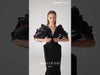 MNM Couture Style G2110: Sculpted Petal Black Mermaid Gown