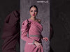 MNM Couture Style Q2851: Asymmetrical Crepe Gown with One Sleeve