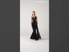 MNM Couture Style G2113: Obsidian & Gold 3D Lace Mermaid Gown
