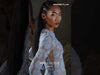 MNM Couture F02997: Sheer Tulle Gown with Floral Appliqués and Subtle Train