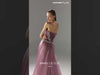 MNM Couture Style G2131: Floral Lace Gown with Organza Train