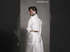 MNM Couture GOS2515 Wide-Leg Piqué Pants with Cropped Piqué and Razmir Jacket