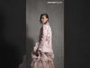 MNM Couture GOS2504 Cascading Pink Organza Skirt with Tailored Razmir Jacket