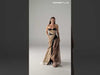 MNM Couture Style G2102: Draped Contrast Décolleté Gown
