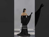MNM Couture N0634: Black, Olive, and Burgundy Velvet Flare Dress