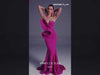 MNM Couture N0548 : Mermaid Gown with Drape Accent Bodice and Horsehair Hem