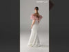 MNM Couture Style G2120: Embellished Blush Organza Mermaid Gown