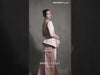 MNM Couture GOS2532 Pink Razmir Layered Skirt with Flowing Panels and Pink Razmir Jacket with Train