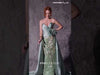 MNM Couture Style J03497: Beaded Strapless Column Gown with Satin Train