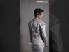 MNM Couture GOS2530 Ruched Metallic Silver Jacket Dress