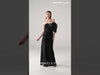 MNM Couture Style G2111: Rippled Organza Off-Shoulder Gown