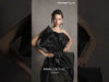 MNM Couture GOS2528 Cinched Waist Black Organza Cocktail Dress