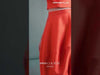 MNM Couture GOF2537: Asymmetrical High-Low Orange Skirt and Cropped Top Ensemble